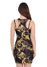 Versace Jeans Couture Kadın Mini Gündelik Elbise Desenli Bodycon Mini Elbise