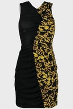 Versace Jeans Couture, Kadın, Slim Fit Mini Elbise, Siyah, 44