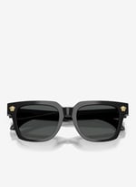 Versace VE 4510U GB187 52 Unisex Kare Siyah Kemik Güneş Gözlüğü
