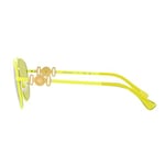 Versace VK2002 1494/2 Güneş Gözlüğü Genç Çocuk Kız Mat Fluo Sarı/Yeşil 52 mm, Mat Fluo Sarı/Altın logosu/Yeşil