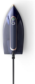Versuni Philips Azur 8000 serisi buharlı ütü – 85 g/dk sürekli buhar, 260 g turbo buhar püskürtme, 3000 W, OptimalTEMP teknolojisi, SteamGlide Elite ütü taban, koyu mavi (DST8050/20)