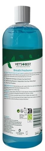 Vet's Best Köpekler için Ağız Bakım Suyu 500 ml - Seçenekler: 1 stück (1er Pack), 100 g (1er Pack)...