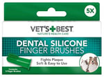 Vet's Best Vet’s Best™ Kedi ve Köpekler için Silikon Başlıklı Parmak Diş Fırçası - Seçenekler: Ölçü Birimi (2 paketi), Ölçü Birimi