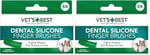 Vet's Best Vet’s Best™ Kedi ve Köpekler için Silikon Başlıklı Parmak Diş Fırçası (2 paketi) - Seçenekler: Ölçü Birimi (2 paketi), Ölçü Birimi