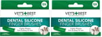 Vet's Best Vet’s Best™ Kedi ve Köpekler için Silikon Başlıklı Parmak Diş Fırçası (2 paketi) - Seçenekler: Ölçü Birimi (2 paketi), Ölçü Birimi