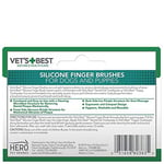 Vet's Best Vet’s Best™ Kedi ve Köpekler için Silikon Başlıklı Parmak Diş Fırçası (2 paketi) - Seçenekler: Ölçü Birimi (2 paketi), Ölçü Birimi