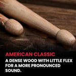 Vic firth Baget (Çift) 5A Wood, Hıckory, 0.565