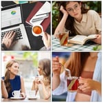 Vicloon çay demlik paslanmaz çelik, 2 parça ince örgü çay sopa gevşek çay (detoks çayı, Darjleeg çay, mate çay)