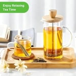 Vicloon çay demlik paslanmaz çelik, 2 parça ince örgü çay sopa gevşek çay (detoks çayı, Darjleeg çay, mate çay)