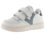 victoria Unisex Tiempo Deri Efektli Düşük Top Spor Ayakkabılar ve Kontrast Parçalar ve Kayışlar 1124104 Çocuklar için