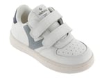 victoria Unisex Tiempo Deri Efektli Düşük Top Spor Ayakkabılar ve Kontrast Parçalar ve Kayışlar 1124104 Çocuklar için