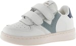 victoria Unisex Tiempo Deri Efektli Düşük Top Spor Ayakkabılar ve Kontrast Parçalar ve Kayışlar 1124104 Çocuklar için