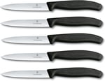 Victorinox 5 parçalı sebze bıçağı seti Swiss Classic kırmızı — 10 cm tırtıksız — domates bıçağı