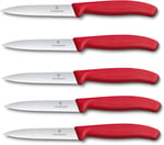Victorinox 5 parçalı sebze bıçağı seti Swiss Classic Orange – 10 cm tırtılsız – Domates bıçağı - Seçenekler: 10 cm - 5 parçalı - Tırtıklı, 10 cm - 5 parçalı - Tırtıksız