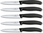 Victorinox 5 parçalı sebze bıçağı seti Swiss Classic kırmızı — 10 cm tırtıksız — domates bıçağı