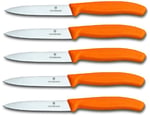 Victorinox 5 parçalı sebze bıçağı seti Swiss Classic Orange – 10 cm tırtılsız – Domates bıçağı - Seçenekler: 10 cm - 5 parçalı - Tırtıklı, 10 cm - 5 parçalı - Tırtıksız