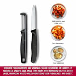 Victorinox 6.7113.21 Swiss Classic 2li Bıçak ve Soyacak Set, Siyah