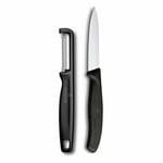 Victorinox 6.7113.21 Swiss Classic 2li Bıçak ve Soyacak Set, Siyah