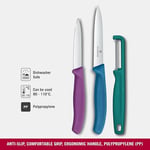 Victorinox 6.7116.33C1 Swiss Classic 3lü Bıçak ve Soyacak Set, Renkli