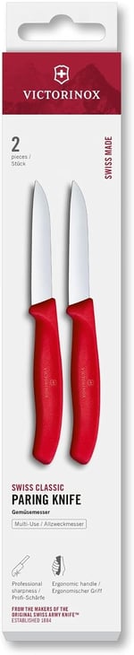 Victorinox 6.7491.2C1 Swiss Classic 2li Soyma Bıçağı Set, Kırmızı