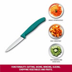 Victorinox 6.7604.C1 Swiss Classic 8cm Düz Soyma Bıçağı, Yeşil