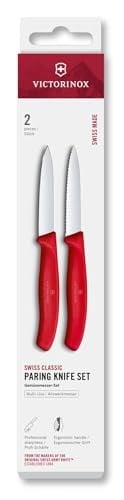 Victorinox 6.7691.2C1 Swiss Classic 2li Soyma Bıçağı Set, Kırmızı