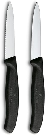 Victorinox 6.7693.2 Swiss Classic 2li Soyma Bıçağı Set, Siyah