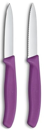 Victorinox 6.7695.2C1 Swiss Classic 2li Soyma Bıçağı Set, Mor