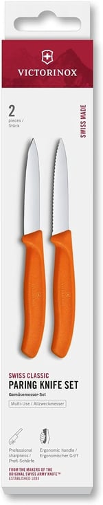 Victorinox 6.7699.2C1 Swiss Classic 2li Soyma Bıçağı Set, Turuncu