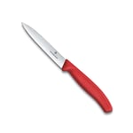 Victorinox 6.7701.C1 Swiss Classic 10cm Düz Soyma Bıçağı, Kırmızı