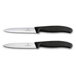 Victorinox 6.7793.2 Swiss Classic 2li 10cm Soyma Bıçağı Set, Siyah