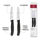 Victorinox 6.7793.2 Swiss Classic 2li 10cm Soyma Bıçağı Set, Siyah