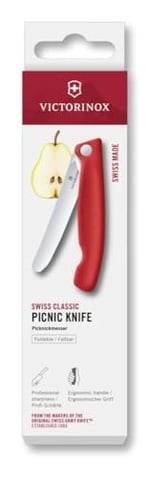 Victorinox 6.7801.FC1 Swiss Classic 11cm Katlanır Piknik Bıçağı, Kırmızı