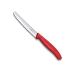 Victorinox 6.7831.C1 Swiss Classic 11cm Tırtıklı Domates Bıçağı, Kırmızı