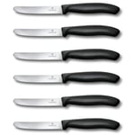 Victorinox 6.7833.6 SwissClassic Blisterli Siyah 6lı Domates Bıçağı
