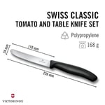 Victorinox 6.7833.6 SwissClassic Blisterli Siyah 6lı Domates Bıçağı