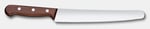 Victorinox Ahşap ekmek ve pasta bıçağı, tırtıklı kenarlı, 22 cm uzunluğunda paslanmaz çelik bıçak, ergonomik ahşap sap, akçaağaç