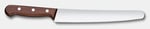 Victorinox Ahşap ekmek ve pasta bıçağı, tırtıklı kenarlı, 22 cm uzunluğunda paslanmaz çelik bıçak, ergonomik ahşap sap, akçaağaç