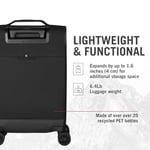 Victorinox Crosslight Frequent Flyer Carry-On - Seyahat Temelleri için Hafif Tekerlekli Bavul - Katlanabilir Düzenleyicili Genişletilebilir Bagaj, Mavi, 43 mm, Sık Uçan Yolcu
