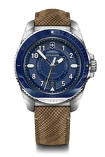Victorinox Erkek Saati I.N.O.X. Chrono Ø 43 mm, İsviçre yapımı, analog kuvars, 200 m'ye kadar suya dayanıklı, kahverengi, kayış