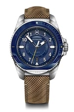 Victorinox Erkek Saati I.N.O.X. Chrono Ø 43 mm, İsviçre yapımı, analog kuvars, 200 m'ye kadar suya dayanıklı, kahverengi, kayış