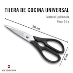 Victorinox Evrensel mutfak makası paslanmaz siyah 20 cm, 7.6363.3