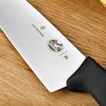 Victorinox Fibrox 20cm Düz Şef Bıçağı, Siyah, Blisterli
