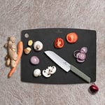Victorinox Kesme Tahtası Kitchen Serisi, Bıçakları Koruyucu, Bulaşık Makinesinde Yıkanabilir, Uzun Ömürlü, L (44,4 x 33 x 0,6, Düz sİyah