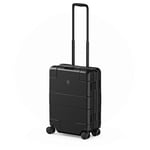 Victorinox Lexicon Çerçeveli Hardside Carry-On, Fırçalanmış Siyah, Carry-on global, Küresel