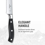 Victorinox mutfak bıçağı Ekmek bıçağı dalgalı yüzey dövülmüş hediye kutusu 23 cm, 7.7433.23 G