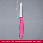 Victorinox mutfak bıçağı için sebze (8 cm Bıçak, kaymaz sap, Mittelspitz, paslanmaz çelik, bulaşık makinesinde yıkanabilir), Pembe, One Size