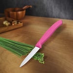 Victorinox mutfak bıçağı için sebze (8 cm Bıçak, kaymaz sap, Mittelspitz, paslanmaz çelik, bulaşık makinesinde yıkanabilir), Pembe, One Size