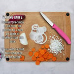 Victorinox mutfak bıçağı için sebze (8 cm Bıçak, kaymaz sap, Mittelspitz, paslanmaz çelik, bulaşık makinesinde yıkanabilir), Pembe, One Size