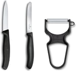 Victorinox Soyma Bıçağı Seti, 3 Parça Siyah
